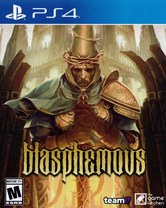 Blasphemous box art for Playstation 4